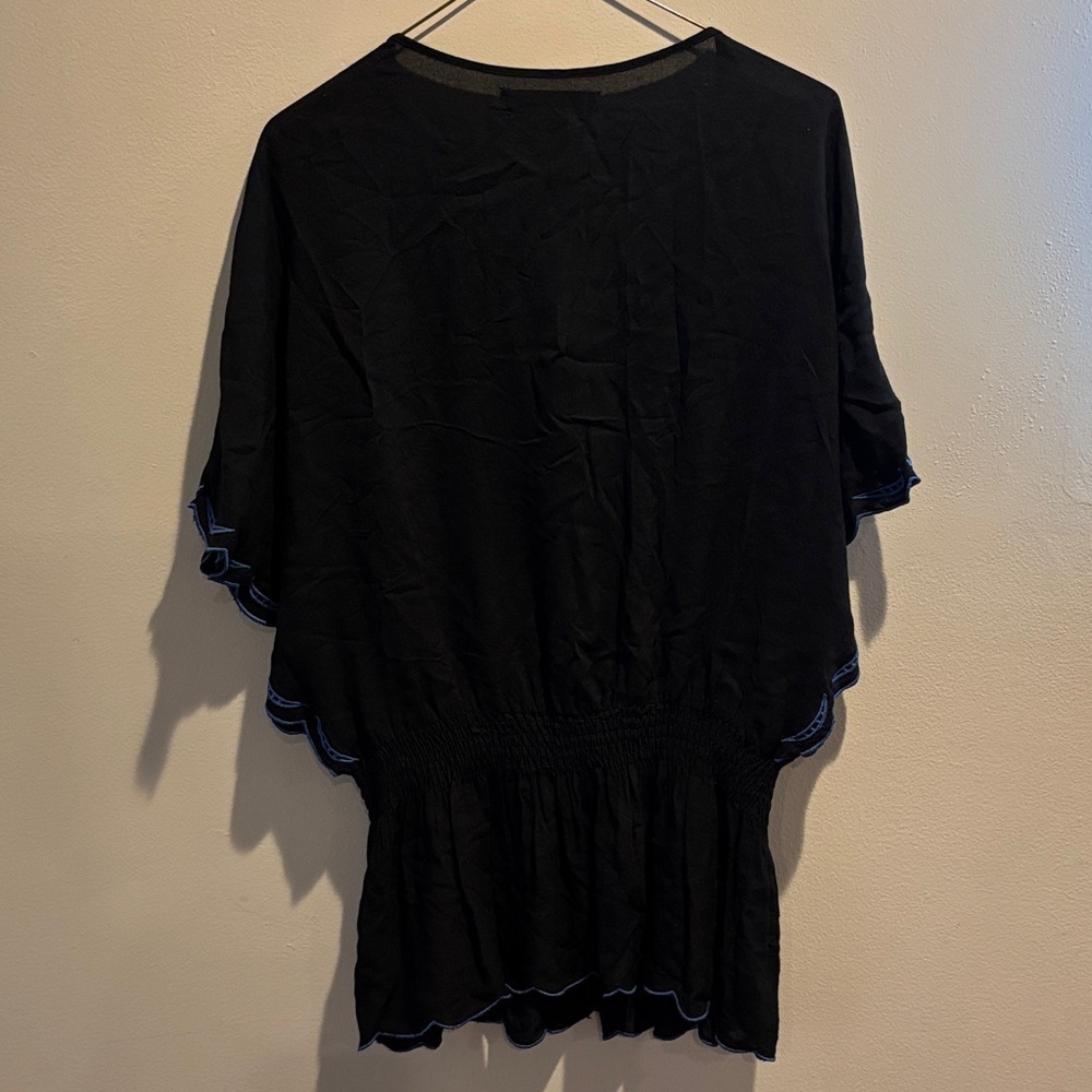 BOC Black Top with Colorful Embroidery - Picture 5 of 6
